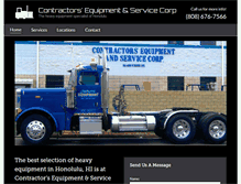 Tablet Screenshot of contractorsequipmentservice.com